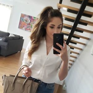 Prada button down blouse